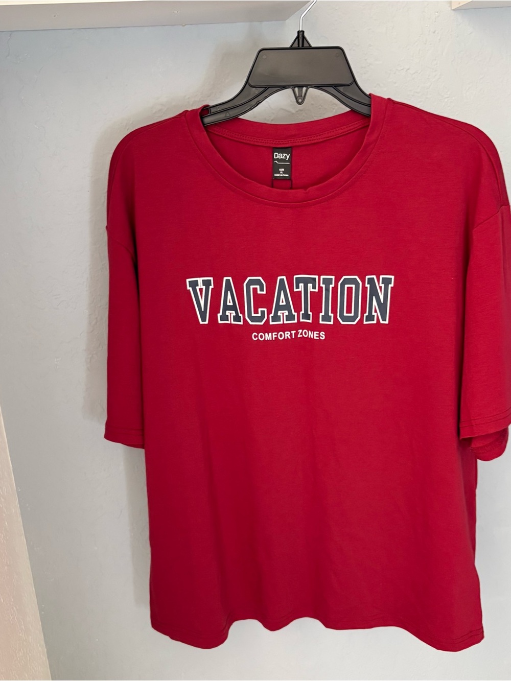 Comfort Zones VACATION Graphic Tee - Red